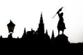 Vienna cityscape silhouette