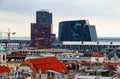 Vienna cityscape with skyline of historic and modern buildings