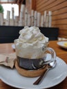 Vienna Coffee, coffee with whipped cream, Czech Republic (EU)