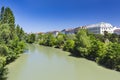 Vienna Danube Canal near Augarten, Austria Royalty Free Stock Photo