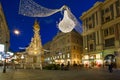 Vienna - famous Graben street at night