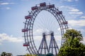 Vienna Ferris Wheel at Prater Entertainment Park - VIENNA, AUSTRIA, EUROPE - AUGUST 1, 2021 Royalty Free Stock Photo