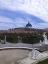 Vienna - fountain in garden around Belvedere palace