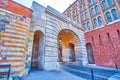 Vienna Gate one of the oldest gate to Buda Castle District of Budapest, Hungary Royalty Free Stock Photo