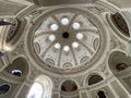 View of the decorative dome ceiling of the entrance to the Sisi Museum Hofburg Wien.