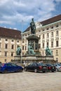 Vienna. Monument to Emperor Franz I in the Hovburg Palace Complex