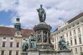 Vienna. Monument to Emperor Franz I in the Hovburg Palace Complex