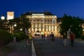 Vienna Museum Quarter at night Royalty Free Stock Photo