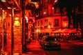 Vienna night alley Royalty Free Stock Photo