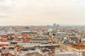 Vienna city panorama view from St. Stephan's cathedral Austria