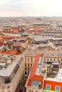 Vienna city panorama view from St. Stephan's cathedral Austria