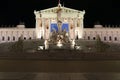 Vienna Parliament Night Royalty Free Stock Photo