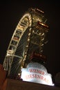 Vienna Prater ferris wheel during night Royalty Free Stock Photo