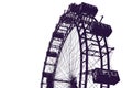 Vienna prater park amusement giant wheel Royalty Free Stock Photo