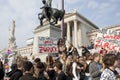 Vienna, pupils strike in front of parliament
