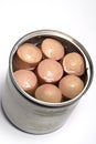 Vienna sausage in tin can Royalty Free Stock Photo