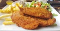 Vienna Schnitzel Food Royalty Free Stock Photo
