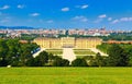 Vienna and Schonbrunn Park Royalty Free Stock Photo