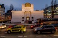 The Vienna Secession at dusk, Austria