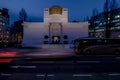 The Vienna Secession at dusk, Austria