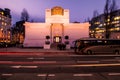 The Vienna Secession at dusk, Austria