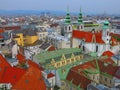 Vienna skyline from Haus des Meeres Royalty Free Stock Photo