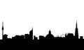 Vienna skyline vector Royalty Free Stock Photo