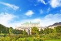 The Vienna State Opera and Burggarten Imperial Garden in Vienna, Austria Royalty Free Stock Photo
