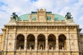 Vienna State Opera, an opera house in Vienna, Austria Royalty Free Stock Photo