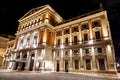 Vienna state opera house at night Royalty Free Stock Photo