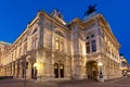 Vienna State Opera at night Royalty Free Stock Photo