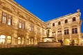 Vienna State Opera at night Royalty Free Stock Photo