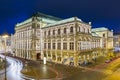 Vienna State Opera At Night, Austria Royalty Free Stock Photo