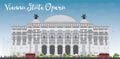 Vienna State Opera. Vector illustration.