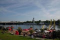 Sunken city at Vienna Danube island