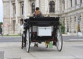 Vienna tourist attraction, fiaker ride inside the city Royalty Free Stock Photo