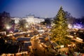 Vienna traditional Christmas Market 2016, aerial view