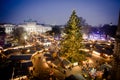 Vienna traditional Christmas Market 2016, aerial view