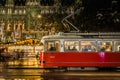 Vienna tram in christmas time