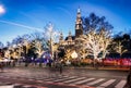 Vienna at twilight in Christmas time Royalty Free Stock Photo