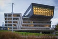 Vienna University of Economics and Business, the Library by Zaha Hadid Architects Studio. Royalty Free Stock Photo