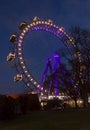 Viennese giant ferris in Prater amusement Park Royalty Free Stock Photo