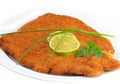 Viennese schnitzel (escalope) Royalty Free Stock Photo