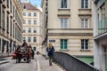 Viennese Street with Horse-Drawn Carriage