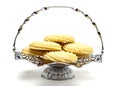 Viennese Swirl Biscuits platter Royalty Free Stock Photo