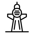 Viennese tourist spot icon outline vector. Cultural capital heritage