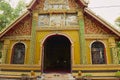 Facade of the Wat Si Muang buddhist temple in Vientiane, Laos.