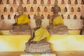 Old Buddha statues in Wat Si Saket temple in Vientiane, Laos.