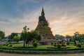 Vientiane Laos, sunrise at That Dam Stupa or Black Pagoda Royalty Free Stock Photo