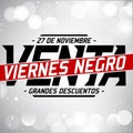 Viernes Negro Venta - Black Friday Sale spanish text
